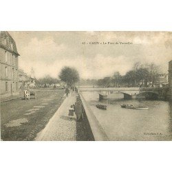 carte postale ancienne 14 CAEN. Top Promotion Le Pont de Vaucelles