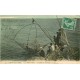 44 SAINT-NAZAIRE. La Pêche au Carrelet sur la Pointe Villez 1909