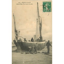 62 BERCK-PLAGE. Appareillage d'un Bateau de Pêche