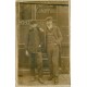 A IDENTIFIER. Jeunes Gens devant le Café Costachy photo carte postale ancienne