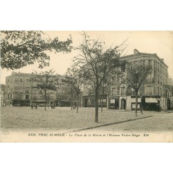 94 SAINT MAUR DES FOSSES. Place Mairie et Avenue Victor Hugo Banque Société Générale 1935