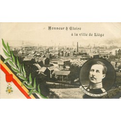 BELGIQUE. Honneur et Gloire à la Ville de Liège avec le Roi Albert