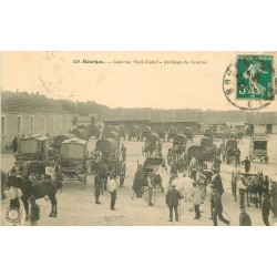 18 BOURGES. Attelage du Convoi à la Caserne Vieil-Castel 1912