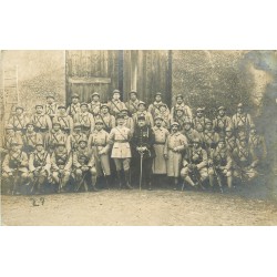 MILITARIA. Photo carte postale des Poilus à la Caserne du 63° Régiment d'Infanterie