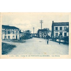 63 CAMP DE LA FONTAINE-DU-BERGER. Hôtel, Café et Auberge du Soleil 1930