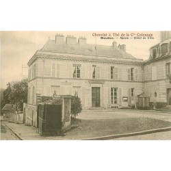 92 MEUDON. Vespasiennes devant la Mairie vers 1900. Chocolat Coloniale