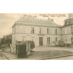 92 MEUDON. Vespasiennes devant la Mairie vers 1900. Chocolat Coloniale