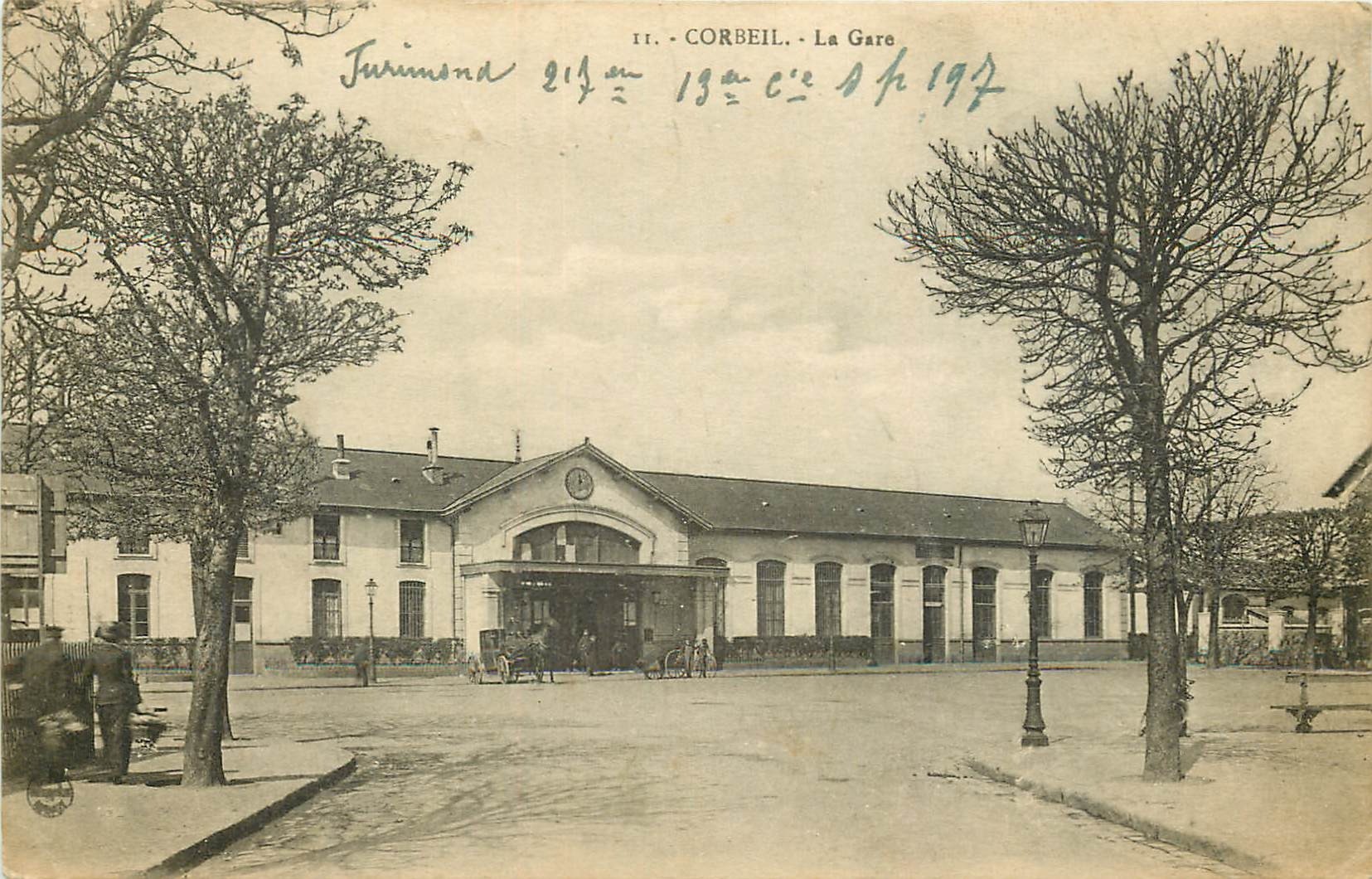 Carte Postale Ancienne Oybin 1914 – La Gare Ferroviaire D'époque (Saxe, Allemagne)
