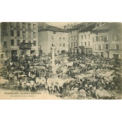 43 PRADELLES. Le Marché aux Bestiaux Place du Foiral 1905