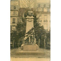 carte postale ancienne 14 CAEN. Top Promotion Statue Demolombe 1908 carte toilée