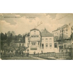 2 Cpa MERBES-LE-CHATEAU. Jardiniers sur les Liserons 1917 et Eglise