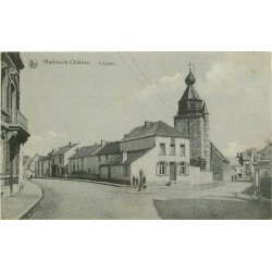 2 Cpa MERBES-LE-CHATEAU. Jardiniers sur les Liserons 1917 et Eglise