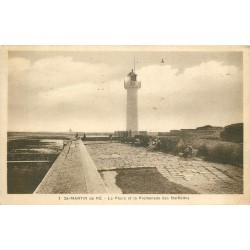 17 SAINT-MARTIN-DE-RE. Phare et Promenade des Barbettes 1935