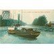 carte postale ancienne 14 CAEN. Top Promotion Le Départ du Bateau du Havre 1905 colorisé