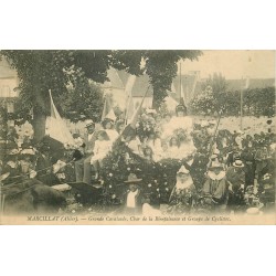 03 MARCILLAT. Grande Cavalcade Char Bienfaisance et Cyclistes 1907