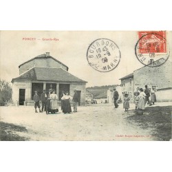 52 FORCEY. Animation sur Grande-Rue 1909