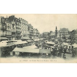 59 LILLE. Braderie sur la Grande Place 1919