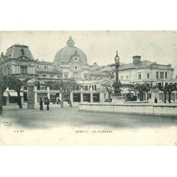 2 Cpa GENEVE. Le Kursaal et Pont Coulouvrenière