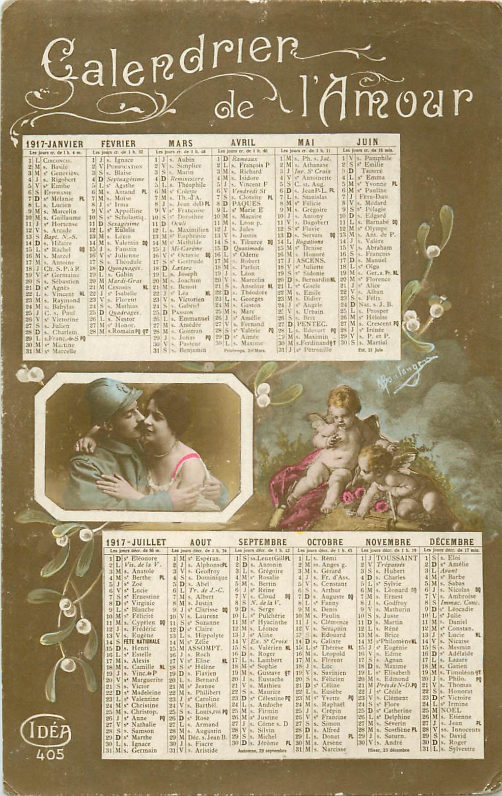 Lot 3 Mini Calendriers 1905-1906 Félix Potin Pour Poupée Ancienne - France