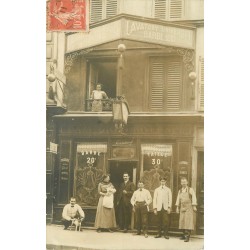 75010 PARIS. Rare Barbier Coiffeur 2 rue du Corbeau (rue Jacques-Louvel-Teissier) 1911
