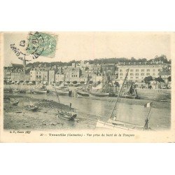 carte postale ancienne 14 TROUVILLE. Top Promotion. Vue prise du bord de la Touques 1907