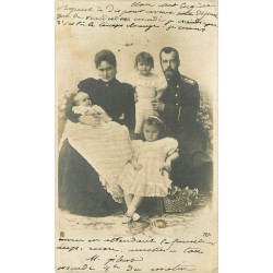 FAMILLE ROYALE RUSSE. Photo Cpa 1902 Tsar Tzar Empereur Nicolas II et Starine Anastasia