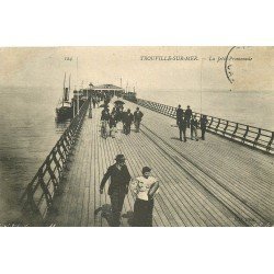 carte postale ancienne 14 TROUVILLE. Top Promotion. La Jetée Promenade 1908