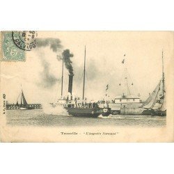 carte postale ancienne 14 TROUVILLE. Top Promotion. Bateau Augustin Normand 1906