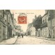 2 cpa 89 AUXERRE. Rue de Paris et Pont Suspendu 1908