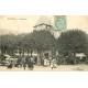 2 cpa 41 SALBRIS. Le Marché et Hôtel des Voyageurs Place de l'Eglise 1907