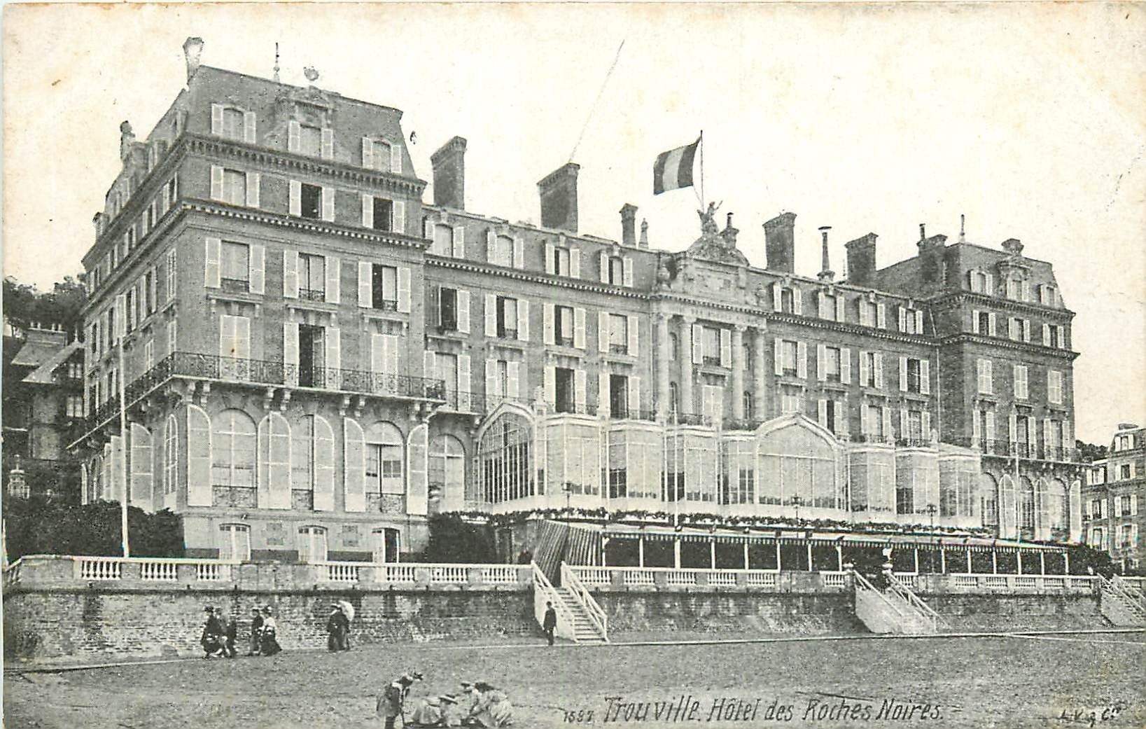 carte postale ancienne 14 TROUVILLE. Top Promotion. Hôtel des Roches Noires. Aqua Photo