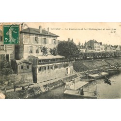 78 POISSY. Restaurant Esturgeon et son Bac 1907