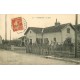 89 ANDREYES. Attelage au passage à niveau de la Gare 1910