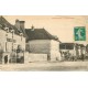 89 VINCELOTTES. Attelage devant Café Hôtel Véret rue Principale 1910