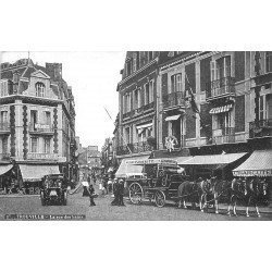 carte postale ancienne 14 TROUVILLE. Top Promotion. Hôtel de Metz Rue des Bains. Aqua Photo