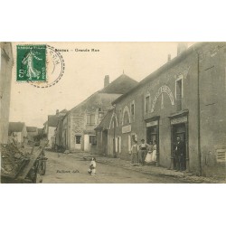 70 SEVEUX. Café, Hôtel du Centre et Boucherie sur Grande Rue 1909