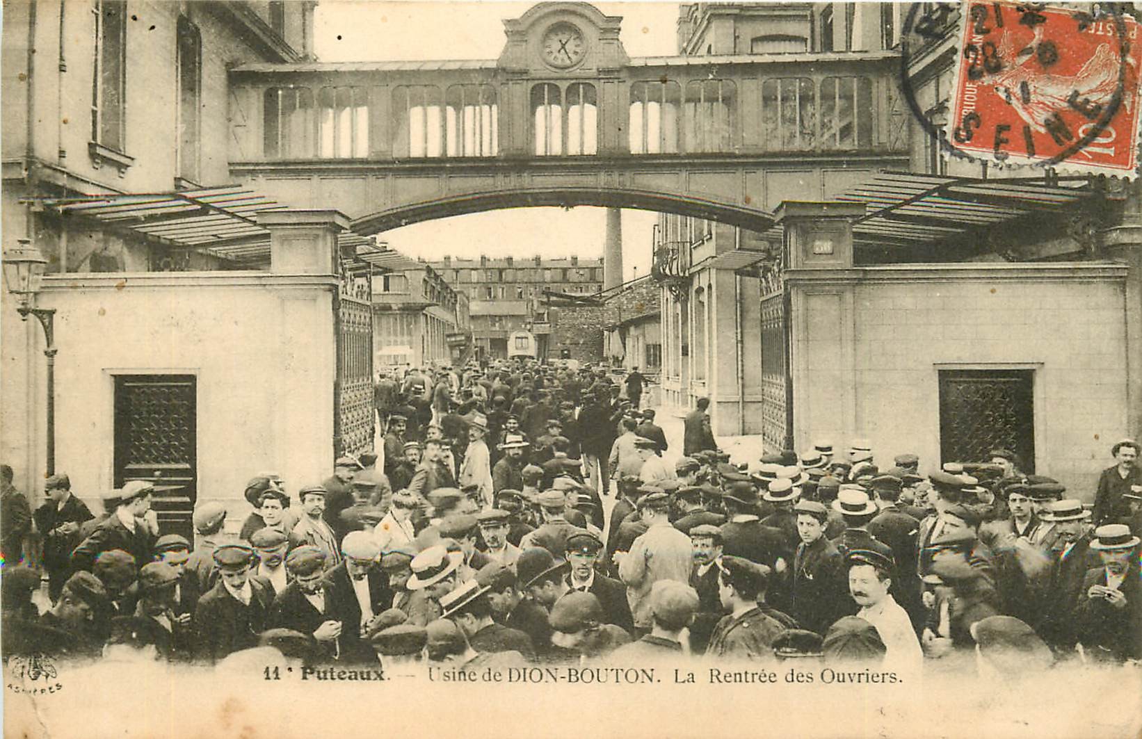 Carte Postale Ancienne de Puteaux - Usine de Dion et Bouton - La