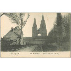 carte postale ancienne 02 SOISSONS. Abbaye Saint-Jean des Vignes 1916