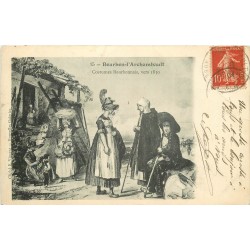 03 BOURBON-L'ARCHAMBAULT. Costumes Bourbonnais vers 1830