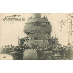 TRANSPORTS MILITARIA. Le Cuirassé La Gloire à Cherbourg 1919