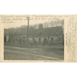 80 L'ECHELLE-SAINT-AUBIN. Militaires devant Café Restaurant Levert