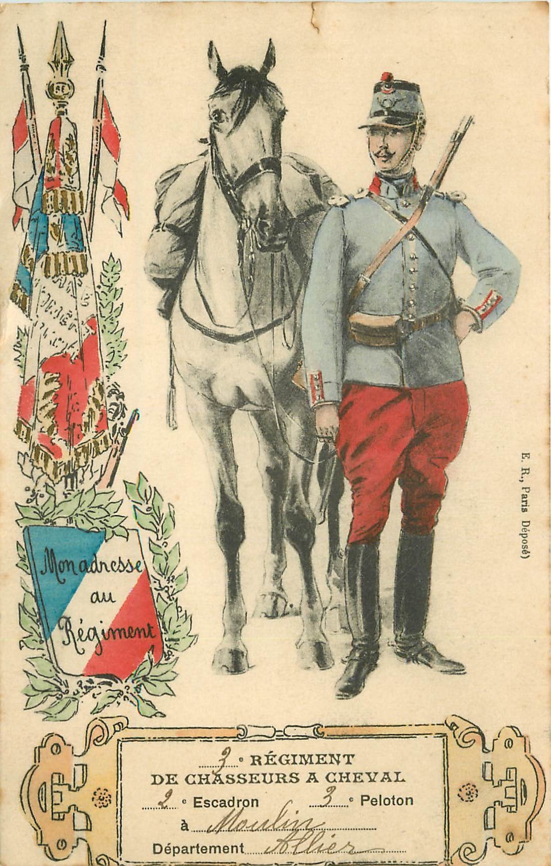 5e régiment de chasseurs à cheval sous le Premier Empire Photo Stock - Alamy