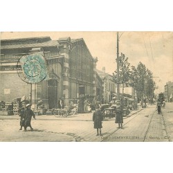 93 AUBERVILLIERS. Le Marché couvert 1906