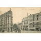 03 VICHY. Banque Société Générale et Hôtel d'Orléans Place Victor Hugo 1914