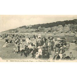 carte postale ancienne 14 TROUVILLE. Top Promotion. Plage et Villas