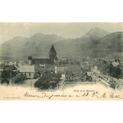 SUISSE. Bulle et le Moléson 1902