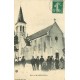 03 BILLEZOIS. Animation du dimanche devant l'Eglise 1911