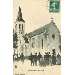 03 BILLEZOIS. Animation du dimanche devant l'Eglise 1911