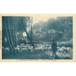 40 CASTETS-DES-LANDES. Berger et son Troupeau de Moutons 1930