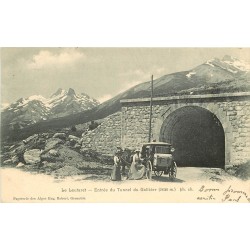 05 LE LAUTARET. Attelage à l'Entrée du Tunnel du Galibier 1903
